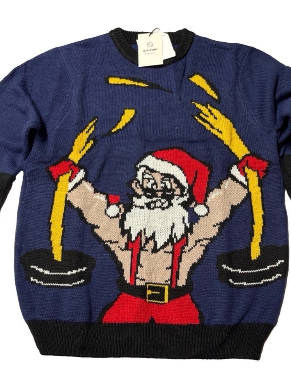 Ugly Christmas Sweater - Muscle Man Santa - Multiple Sizes Available